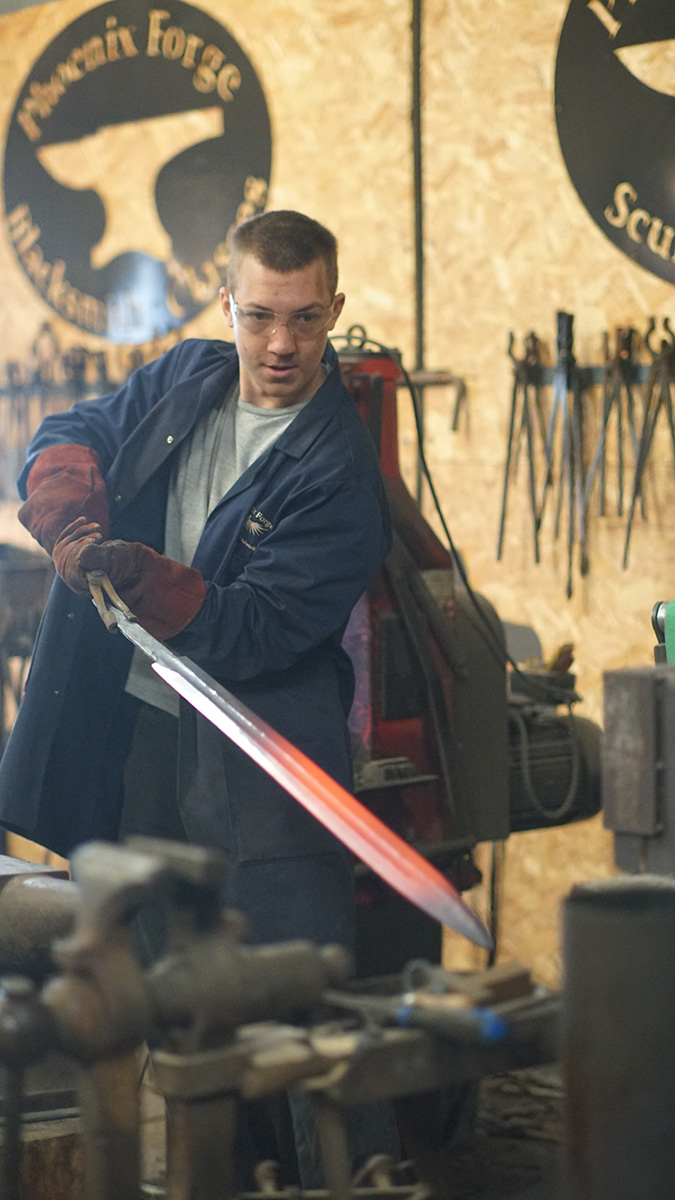 Finished blade from Phoenix Forge